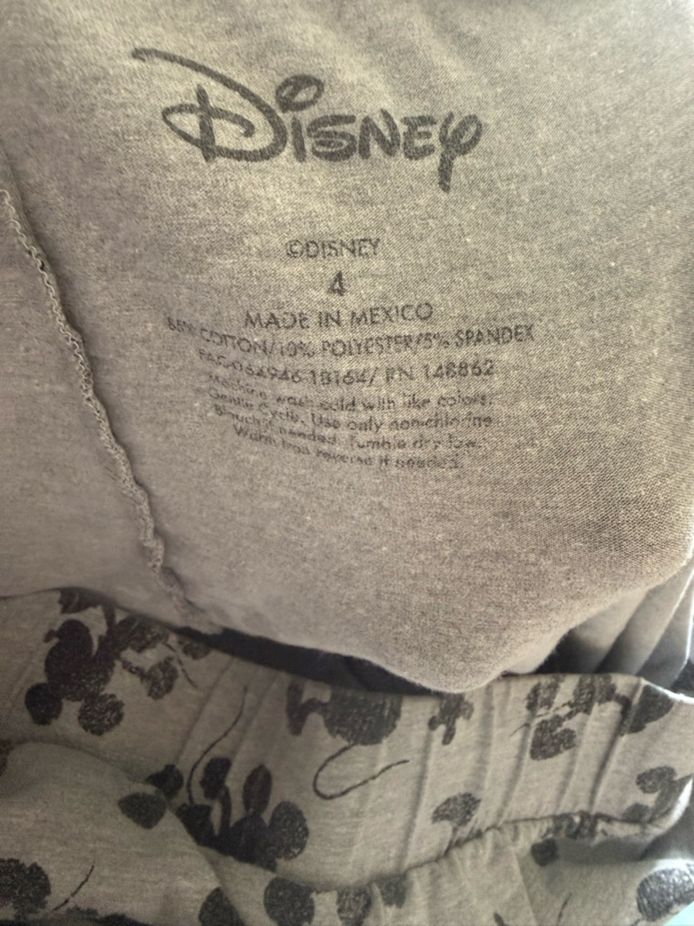 Disney Gray and Black Mickey Mouse Printed Dress